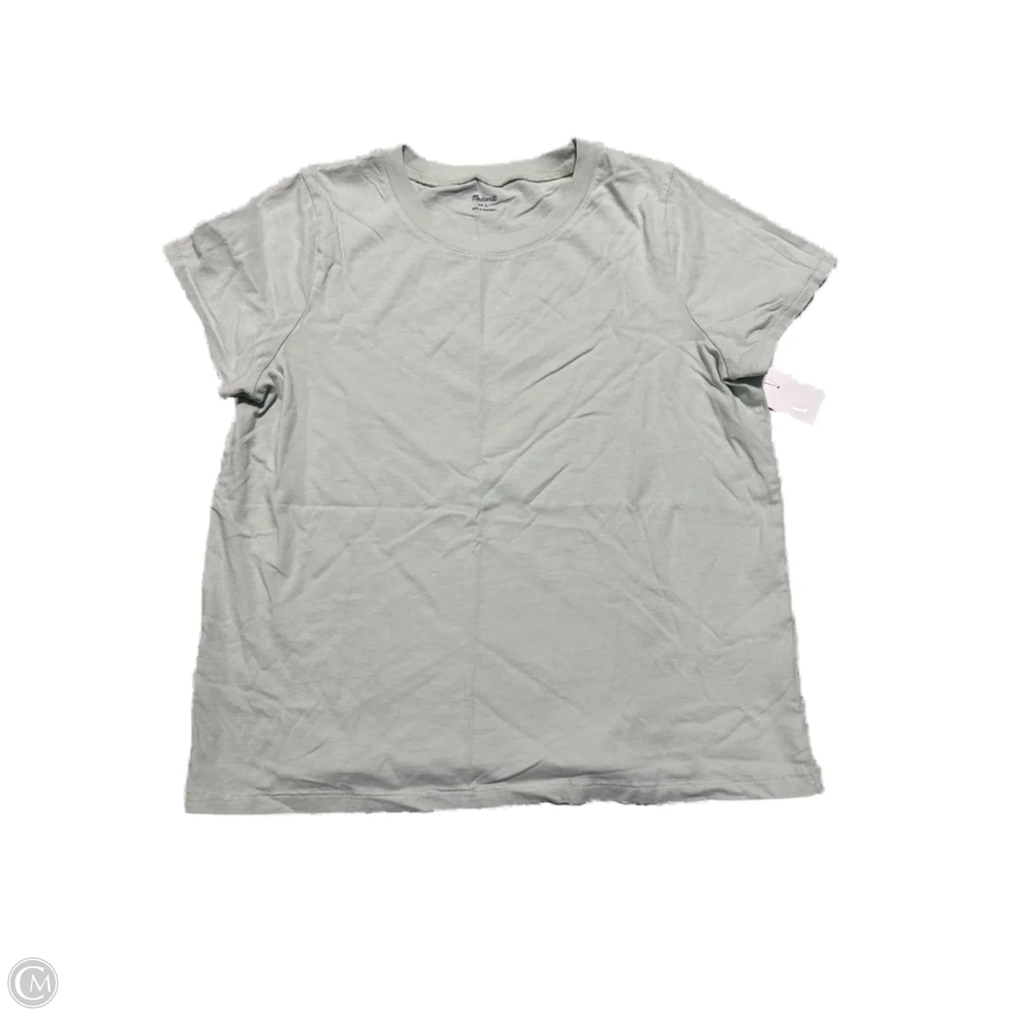 Top Short Sleeve Basic By Madewell In Green, Size: L