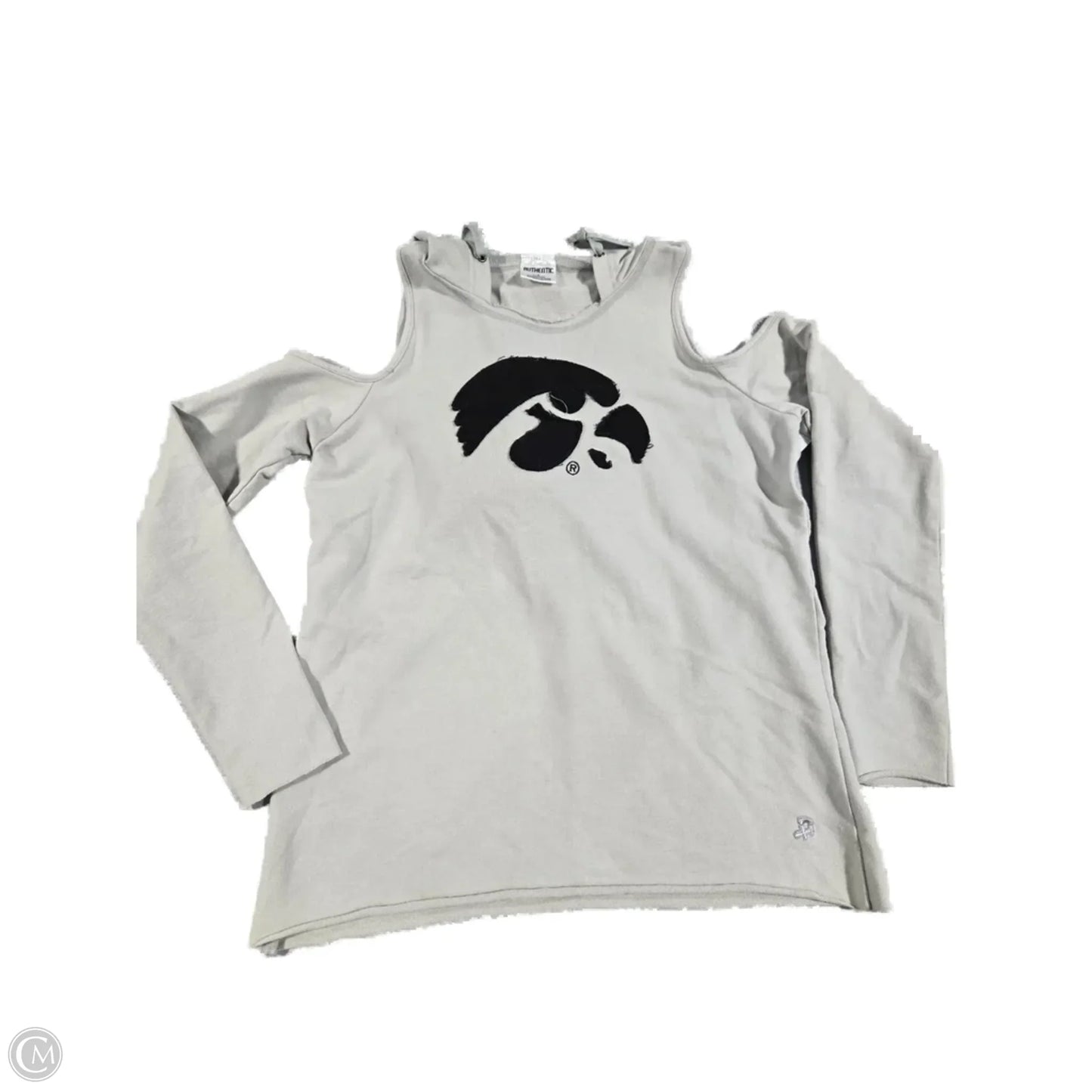 Sweatshirt Hoodie By Authentic In Grey, Size: S