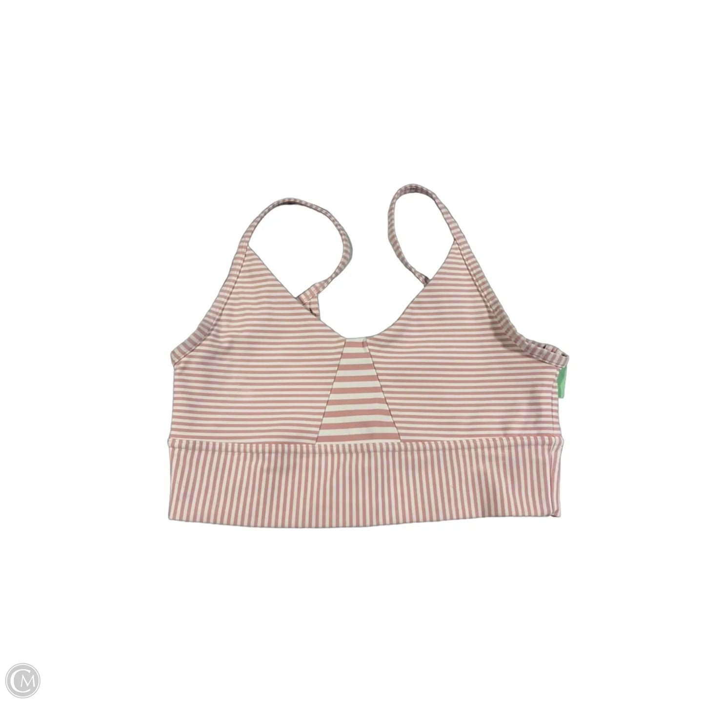 Athletic Bra By Cmc In Pink & White, Size: M