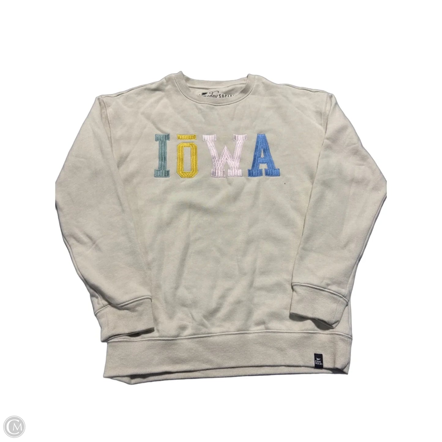 Sweatshirt Crewneck By Cmc In Beige, Size: S
