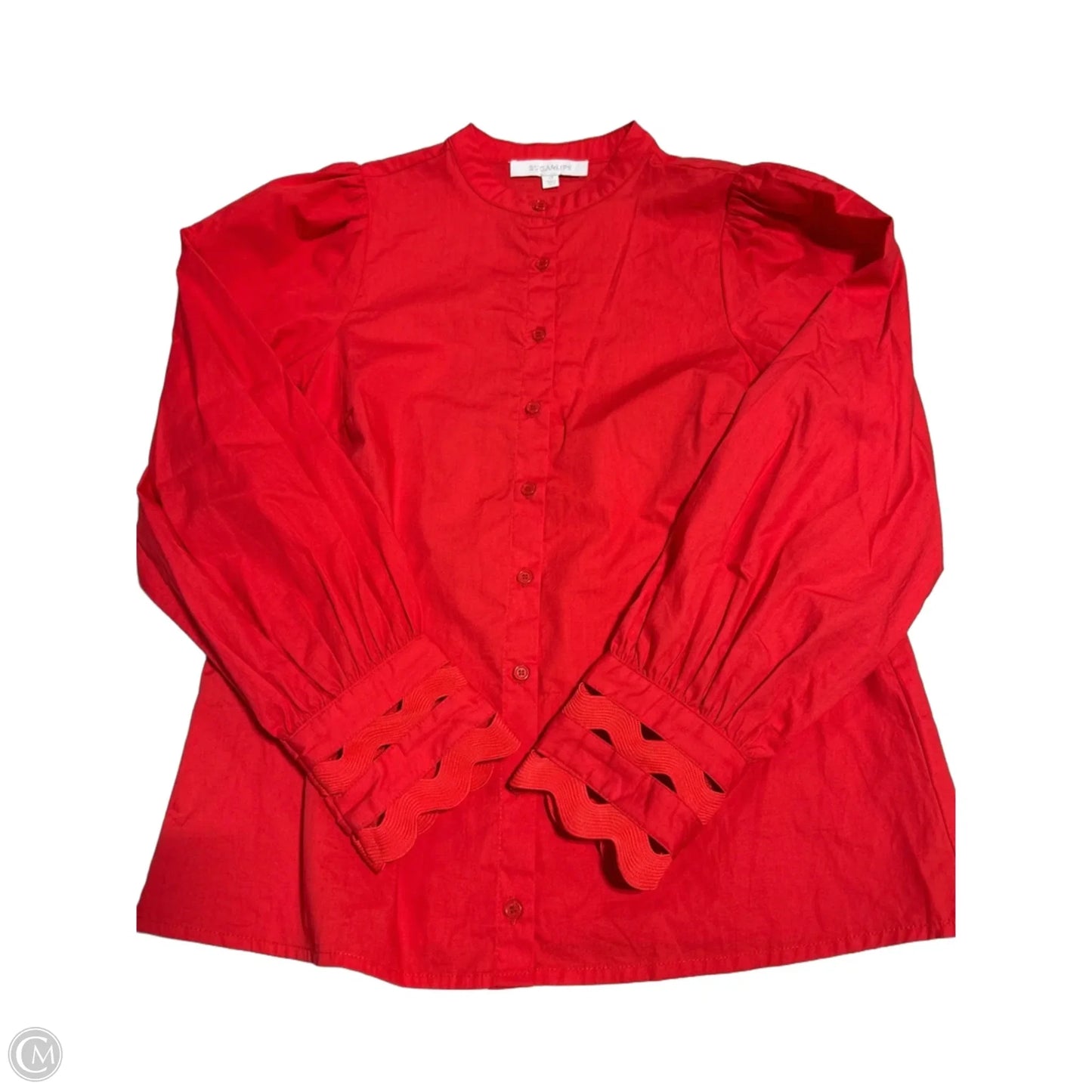 Top Long Sleeve By Sugar Lips In Red, Size: Xs