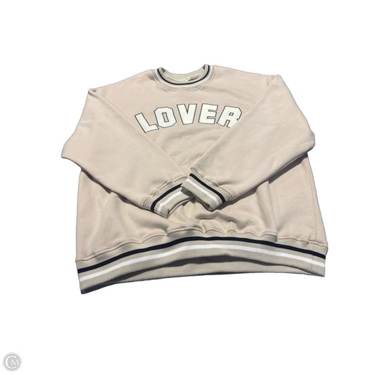 Sweatshirt Crewneck By Hinge In Tan, Size: Xxl