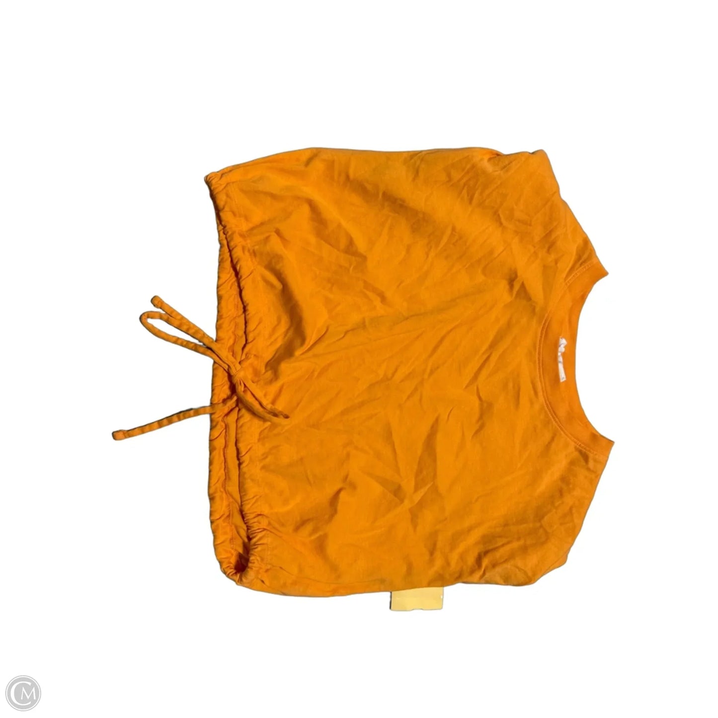 Top Short Sleeve By Double Zero In Orange, Size: S