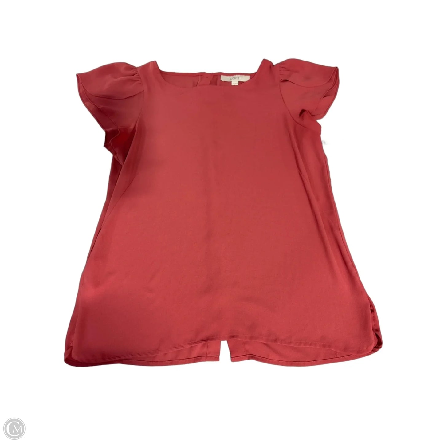 Top Short Sleeve By Loft In Pink, Size: S