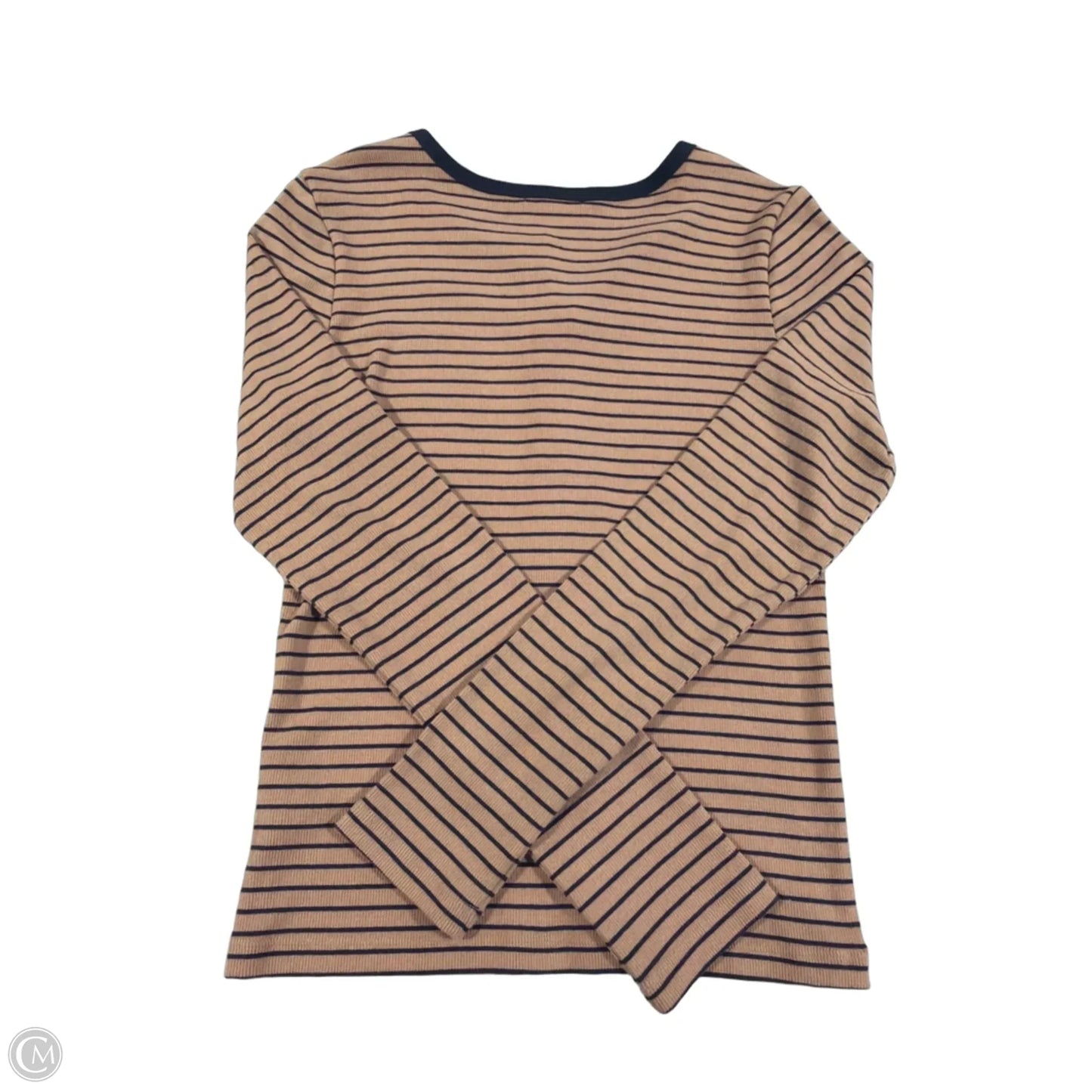 Top Long Sleeve By Z Supply In Brown, Size: L
