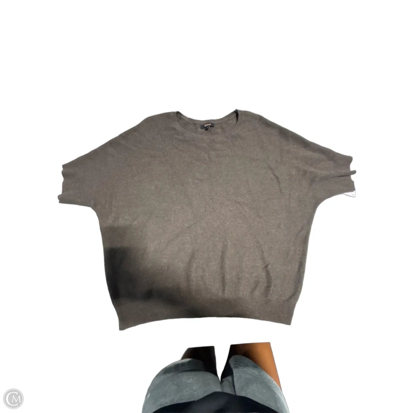 Sweater Short Sleeve By Quince In Brown, Size: L
