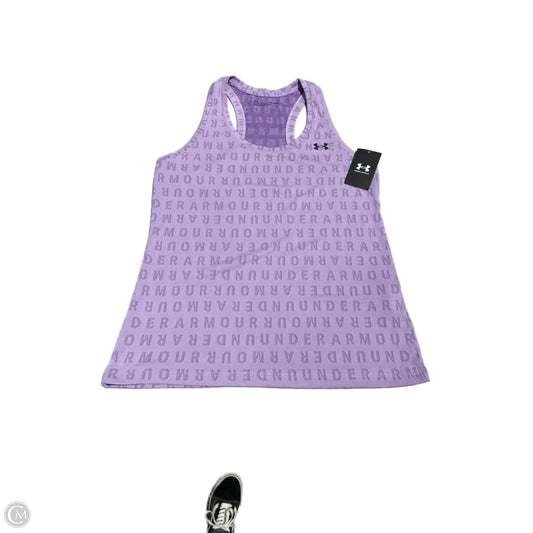 Athletic Tank Top By Under Armour In Purple, Size: M