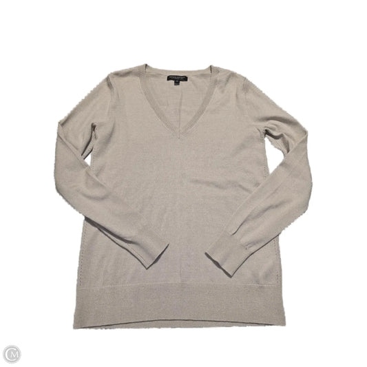 Top Long Sleeve By Banana Republic In Taupe, Size: S