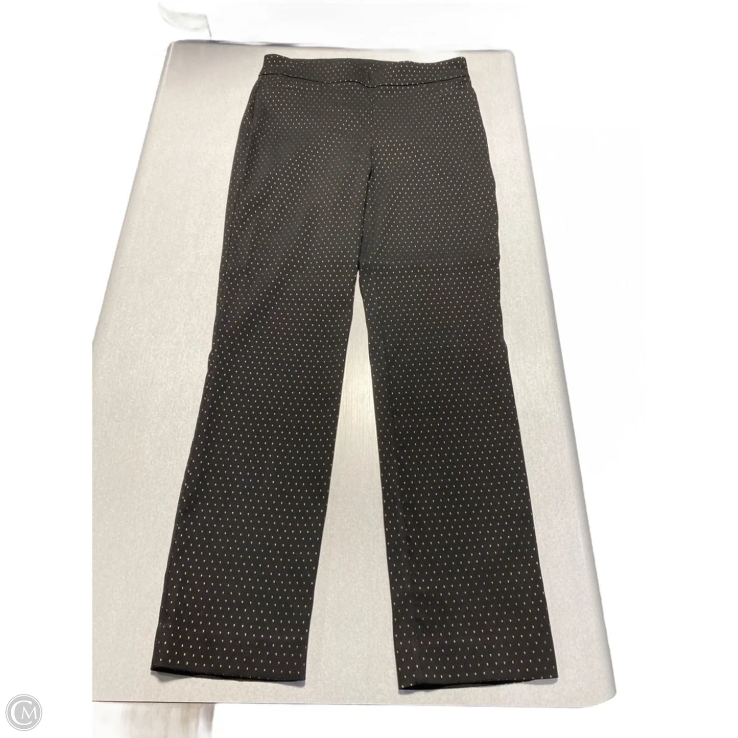 Pants Dress By Chicos In Black & Gold, Size: 12l
