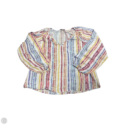 Top Long Sleeve By Andree By Unit In Multi-colored, Size: S