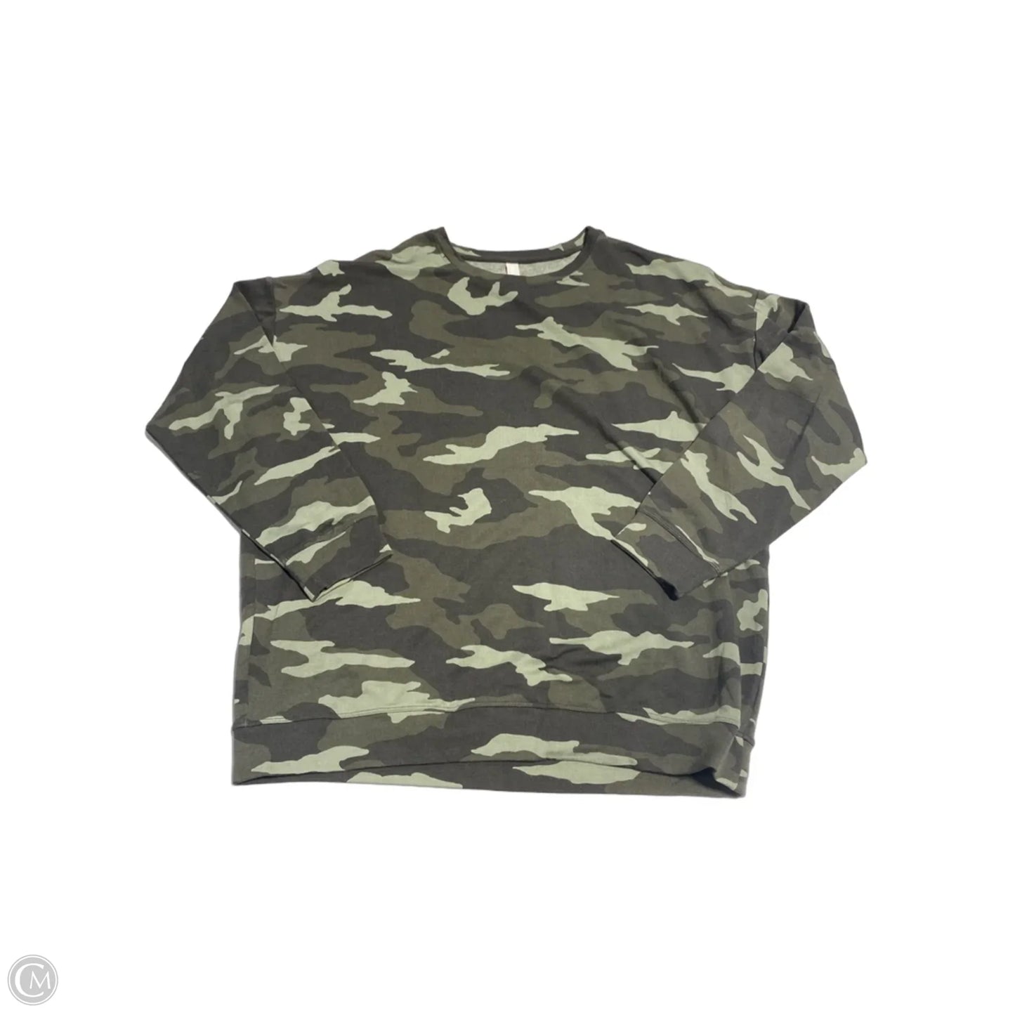 Top Long Sleeve By Athleta In Camouflage Print, Size: M
