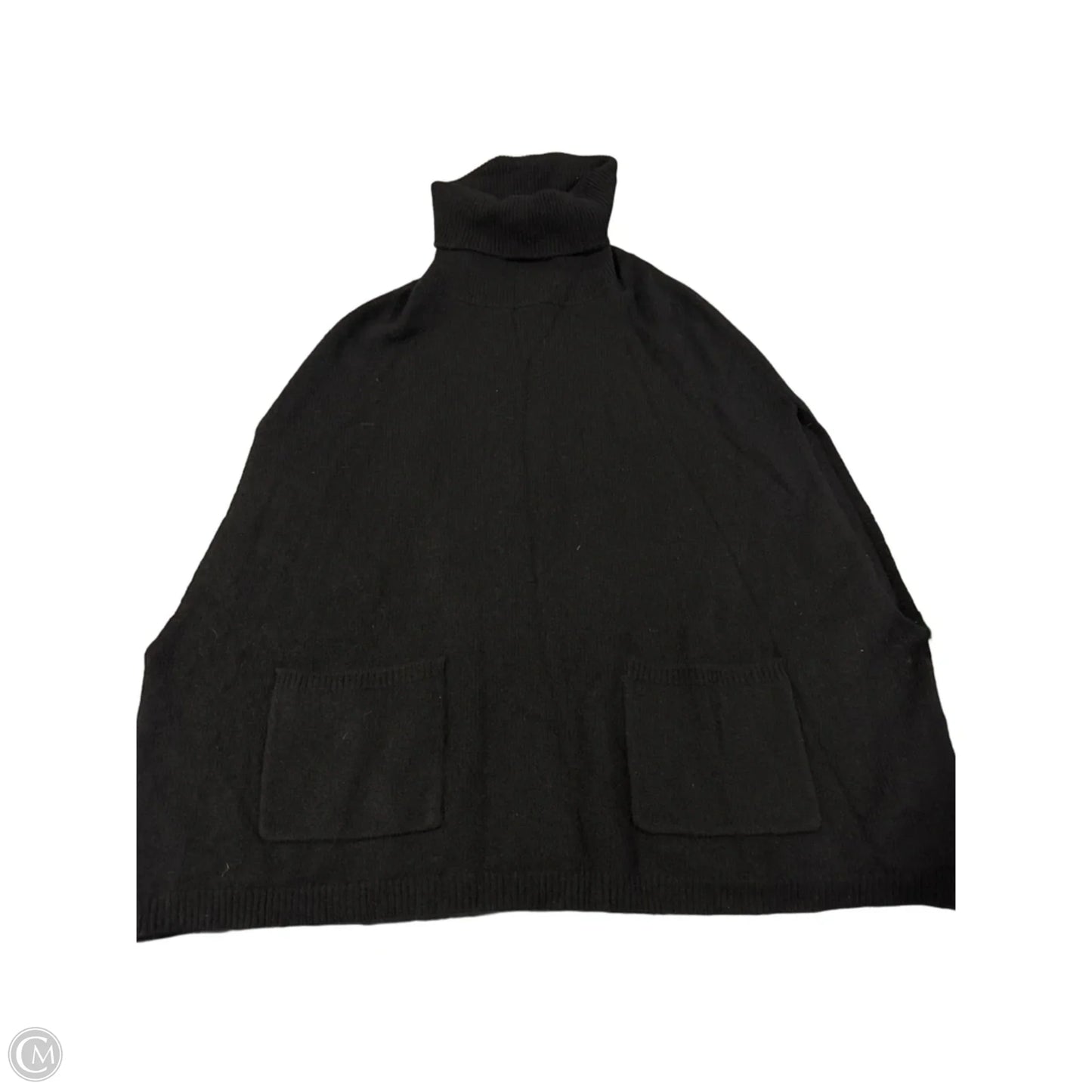 Sweater Short Sleeve By Halogen In Black, Size: Osfm