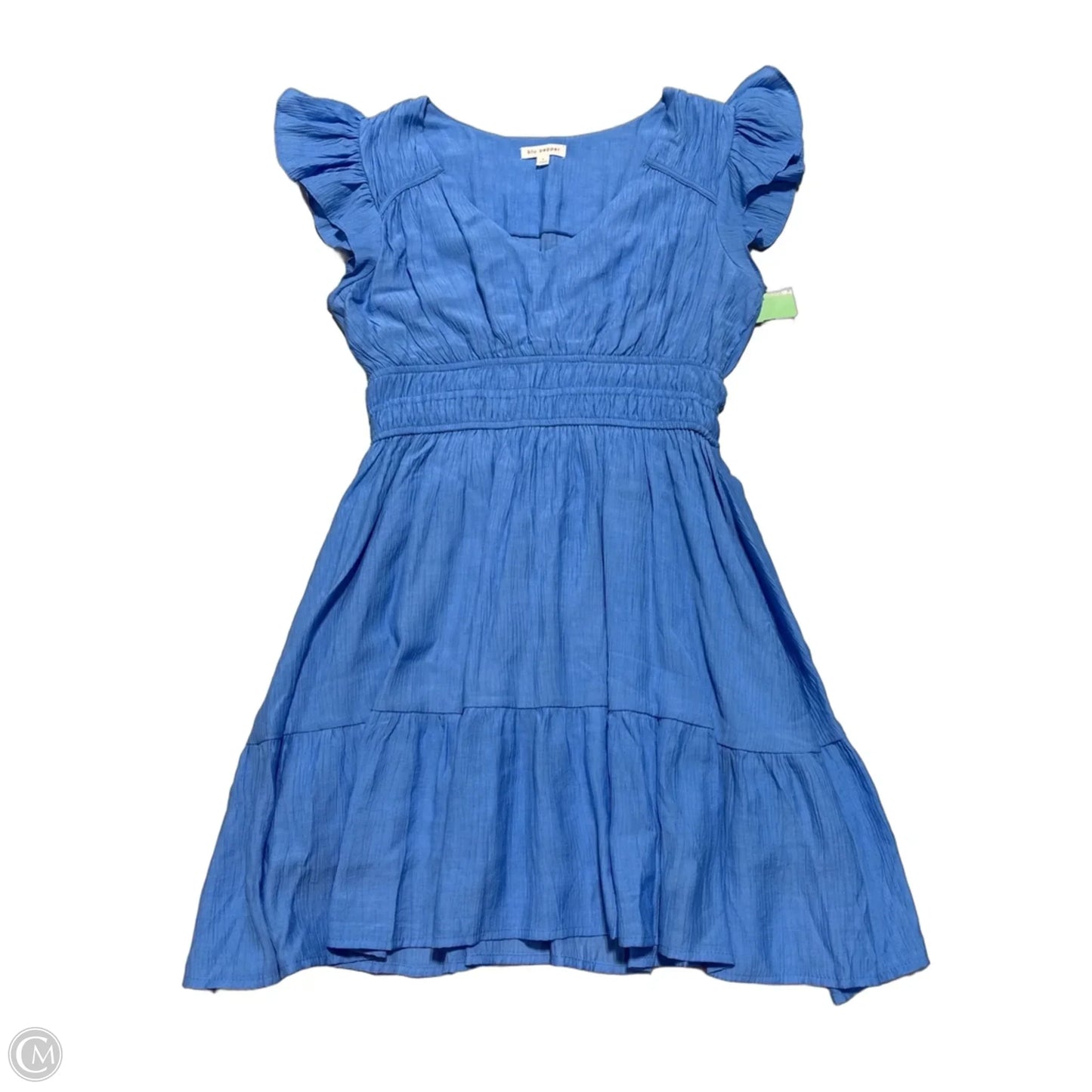 Dress Casual Short By Blu Pepper In Blue, Size: L