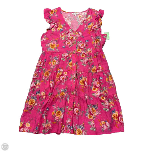 Dress Casual Short By Blu Pepper In Floral Print, Size: L