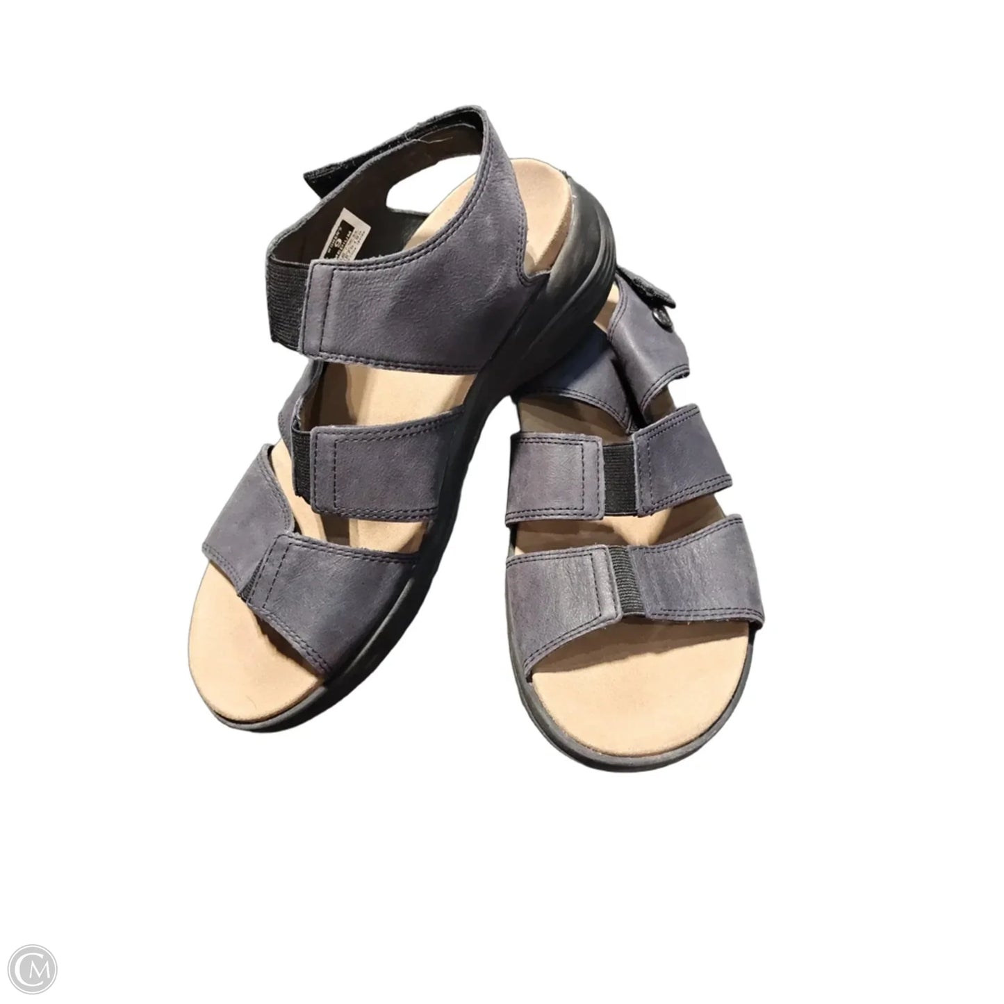 Sandals Flats By Cmc In Black & Tan, Size: 9