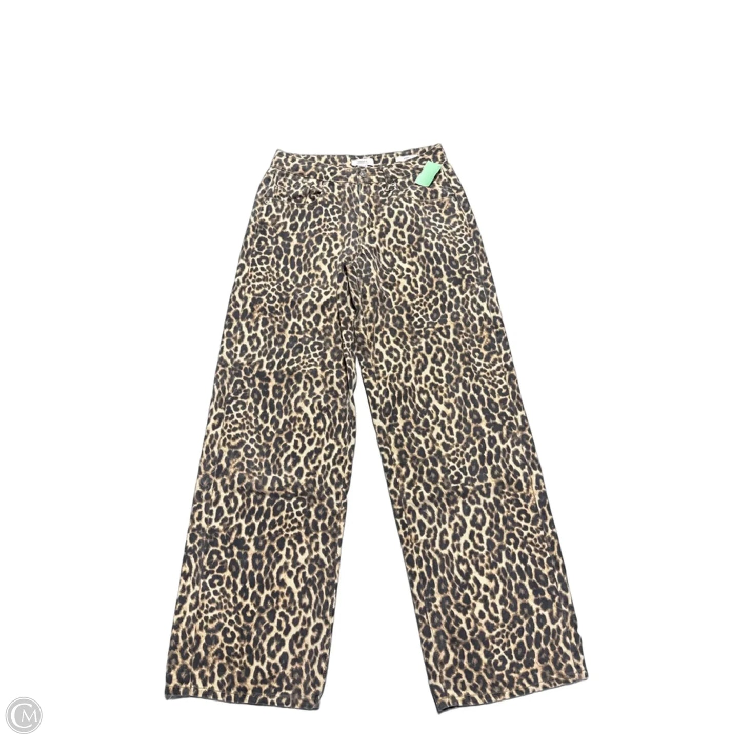 Jeans Wide Leg By Forever 21 In Animal Print, Size: 0