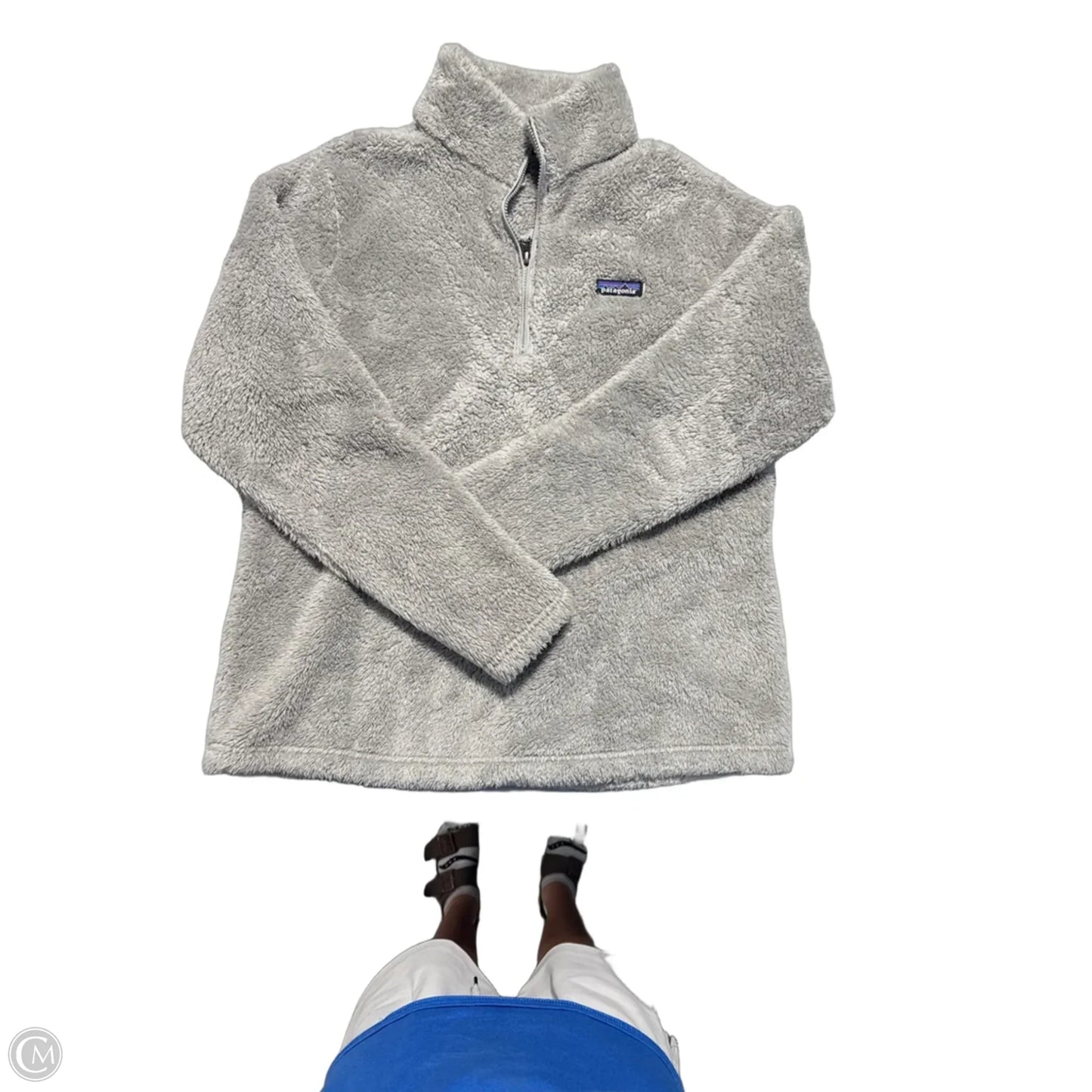 Jacket Fleece By Patagonia In Grey, Size: Xl