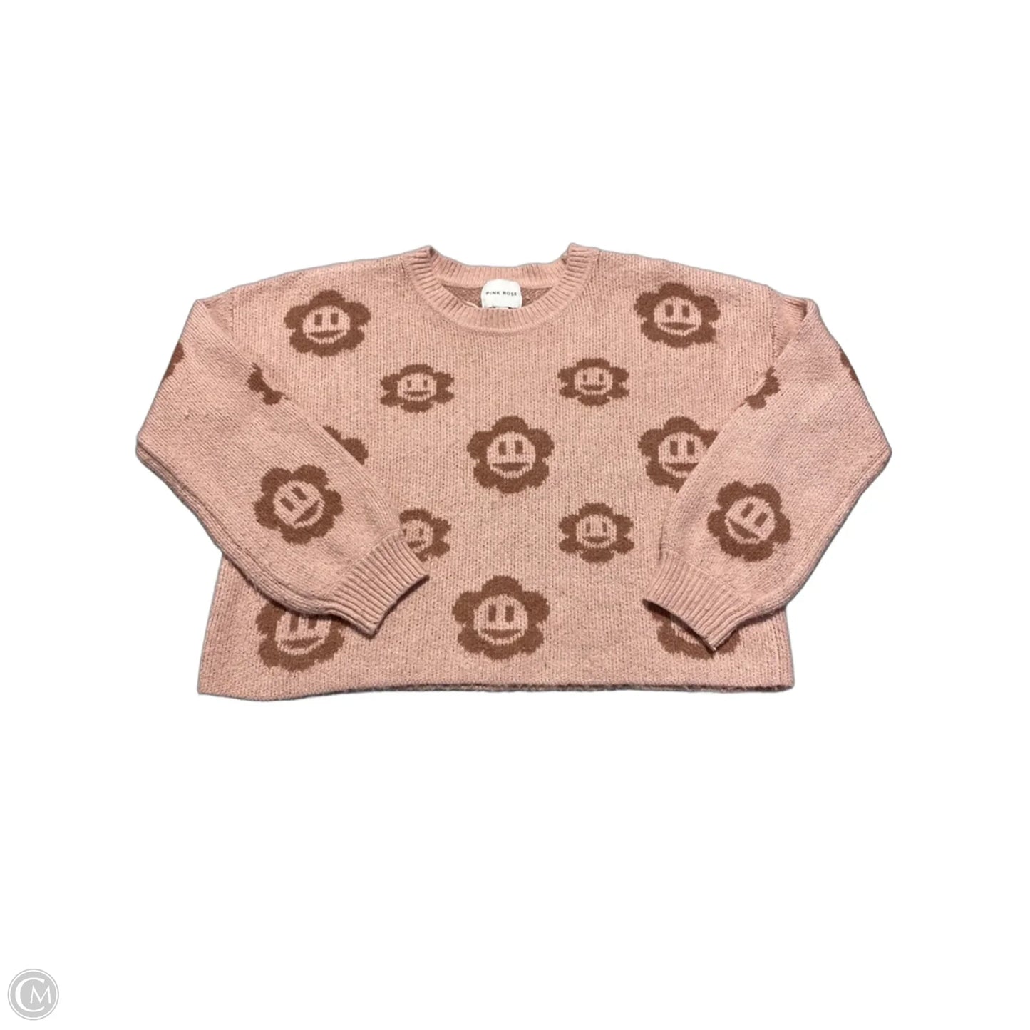 Sweater By Pink Rose In Pink, Size: L
