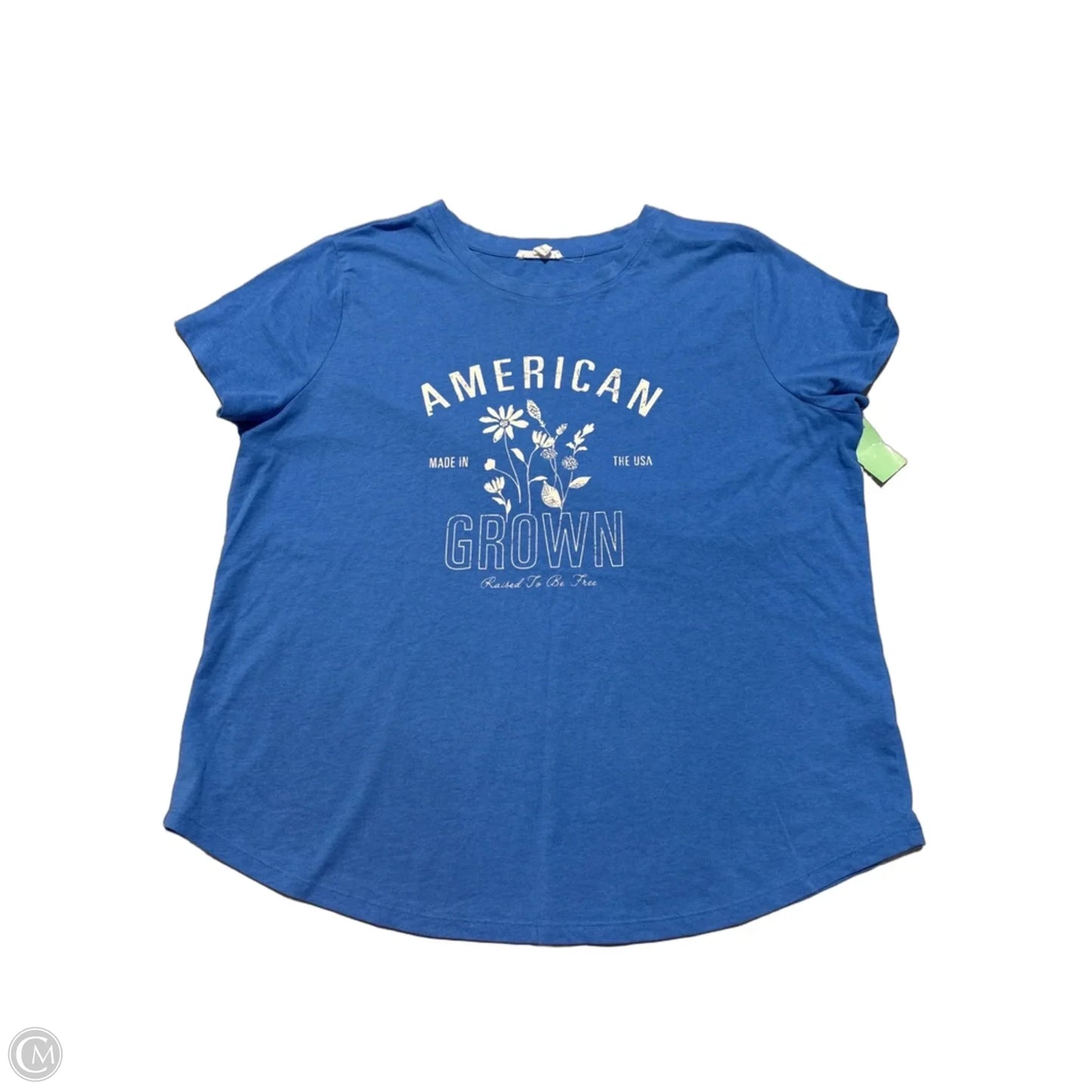 Top Short Sleeve By Maurices In Blue, Size: Xl