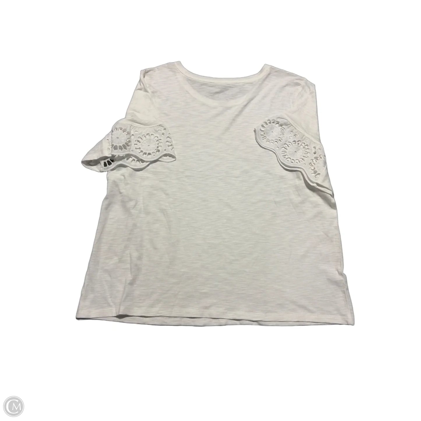 Top Short Sleeve By Sonoma In White, Size: Xl