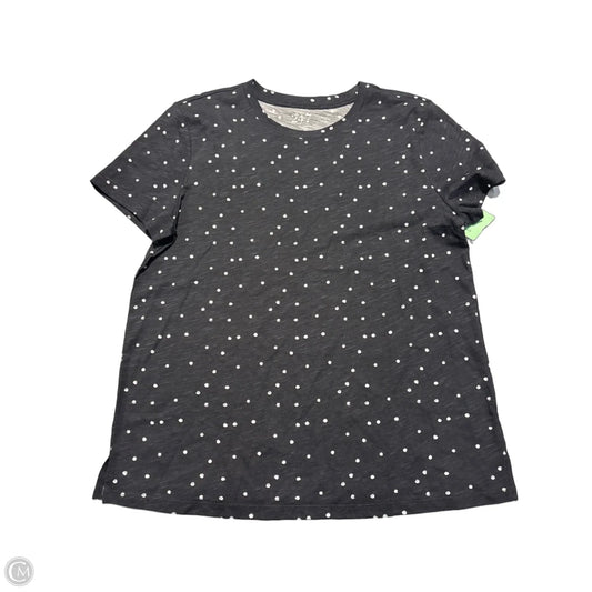 Top Short Sleeve By Maurices In Polkadot Pattern, Size: L