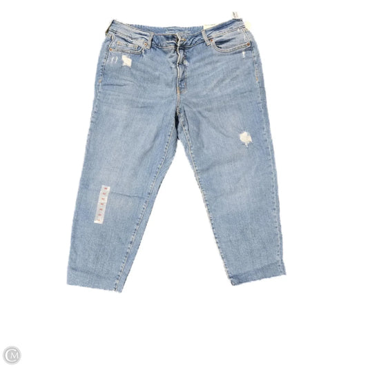 Jeans Straight By Old Navy In Blue Denim, Size: 20