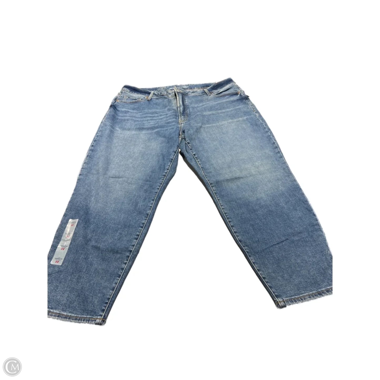 Jeans Straight By Old Navy In Blue Denim, Size: 22