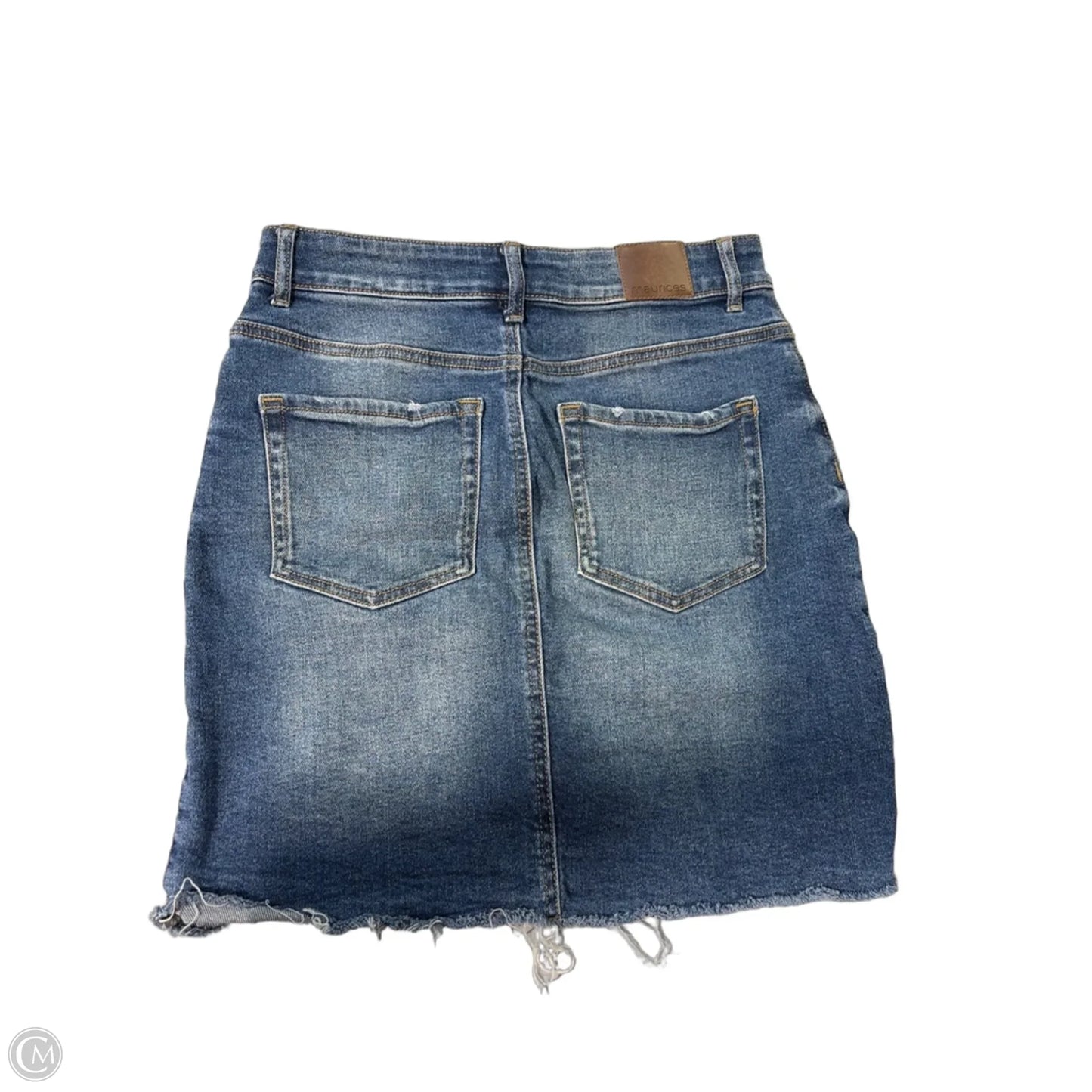 Skirt Mini & Short By Maurices In Blue Denim, Size: 4