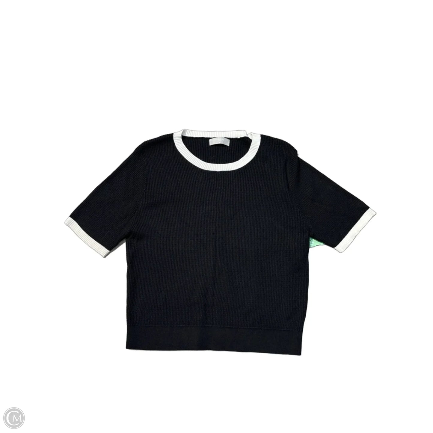 Sweater Short Sleeve By Cmc In Black, Size: Xl