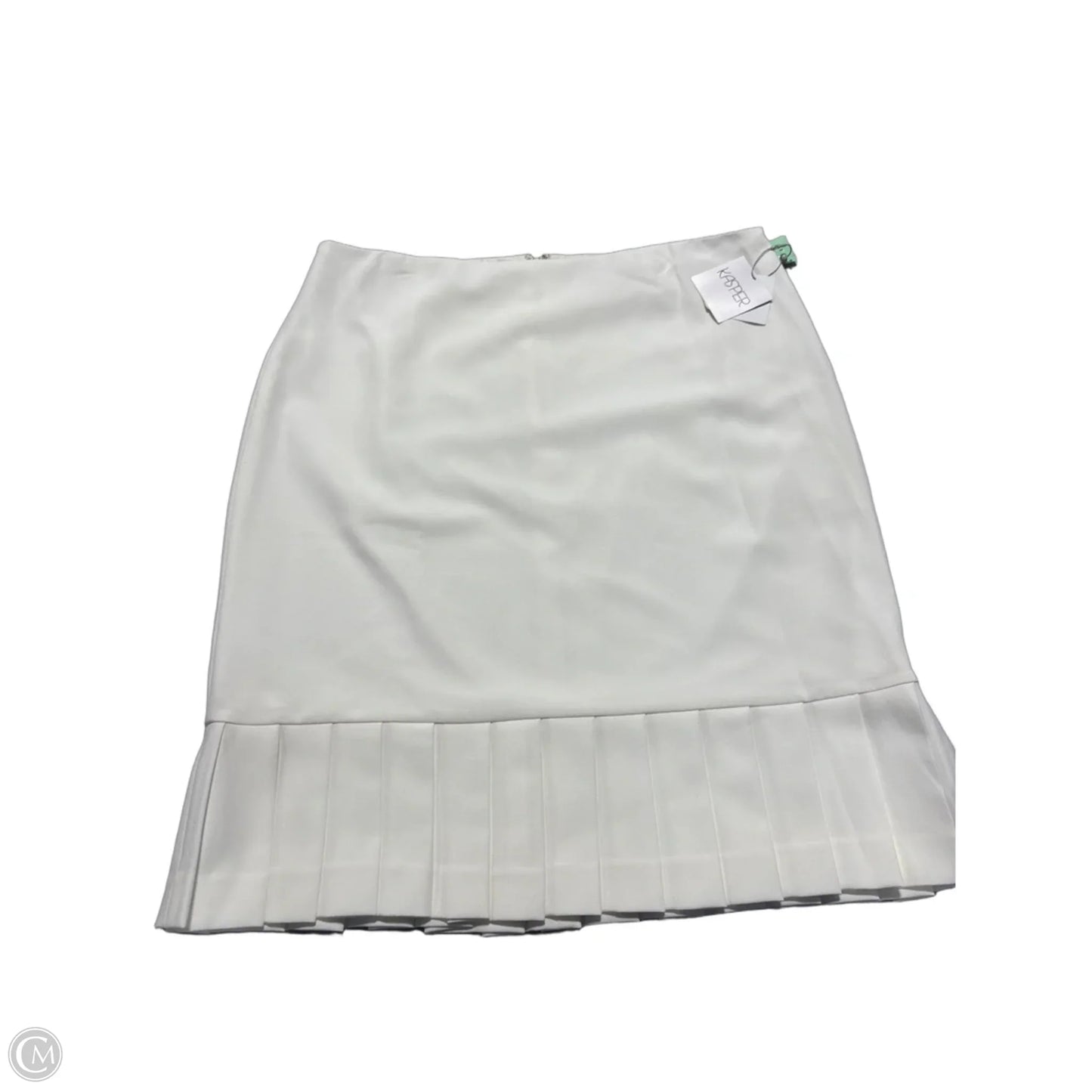Skirt Midi By Kasper In White, Size: Xl