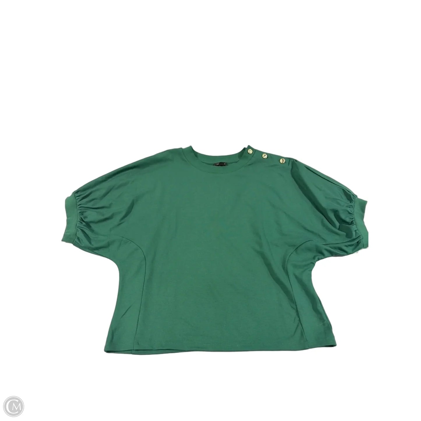 Top Short Sleeve By Ann Taylor In Green, Size: L