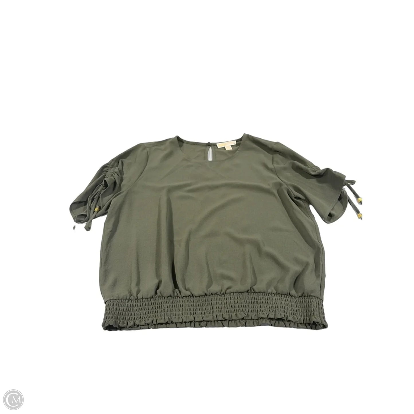 Top Short Sleeve By Michael By Michael Kors In Green, Size: L