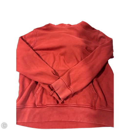 Sweatshirt Hoodie By Gap In Orange, Size: L