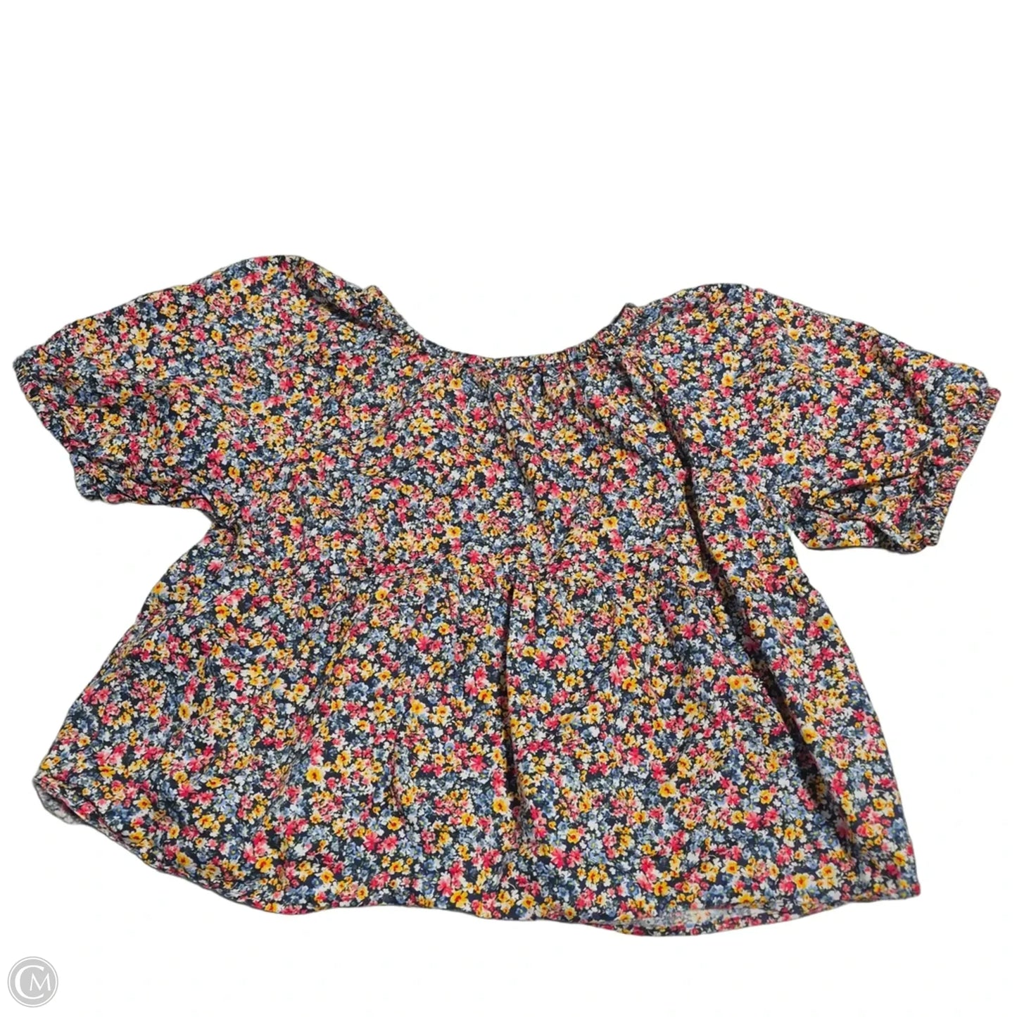 Top Short Sleeve By Old Navy In Floral Print, Size: L