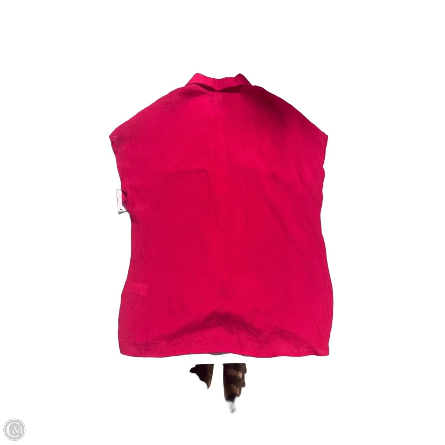 Top Short Sleeve By Christopher And Banks In Pink, Size: Mp