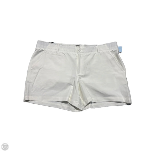 Athletic Shorts By Under Armour In White, Size: 16