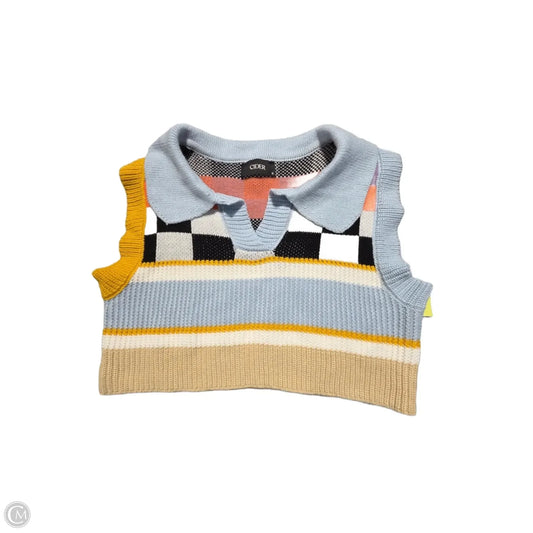 Vest Sweater By Cider In Blue, Size: S