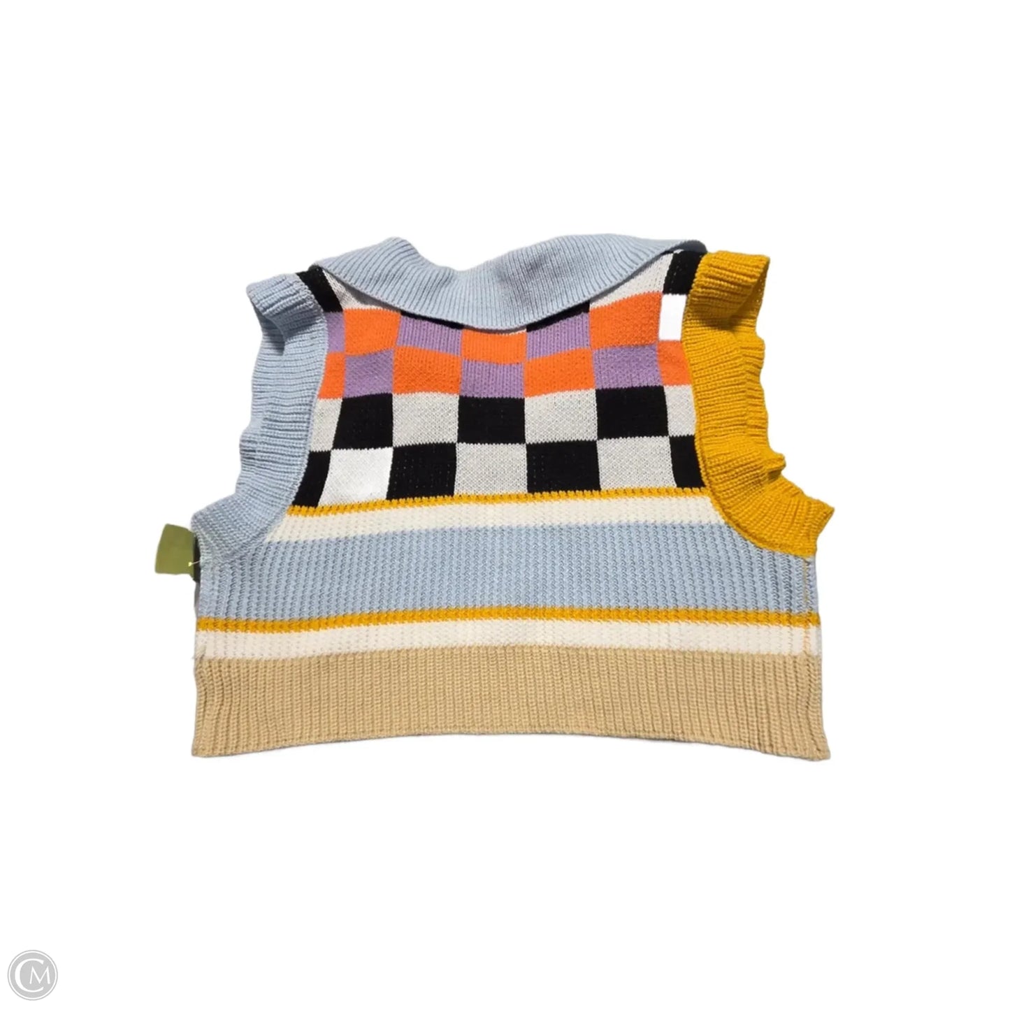 Vest Sweater By Cider In Blue, Size: S