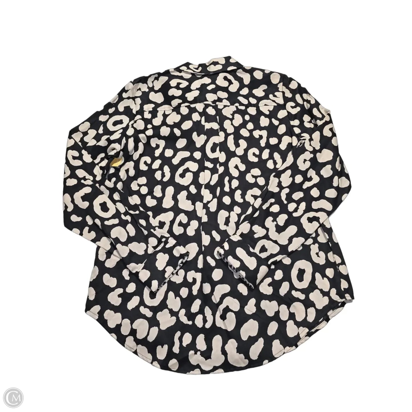 Top Long Sleeve By Foxcroft In Black, Size: S