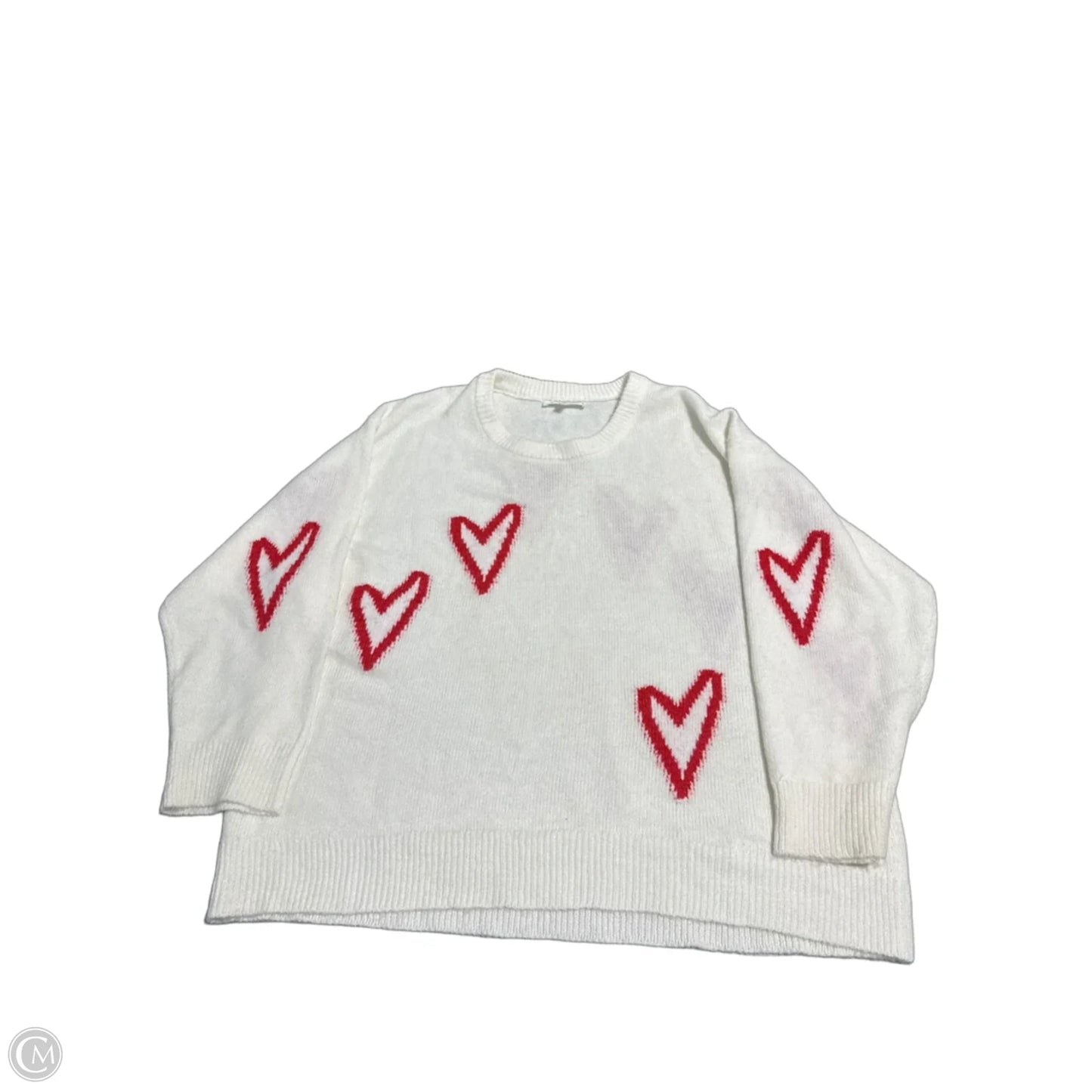 Sweater By Workshop In White, Size: 3x