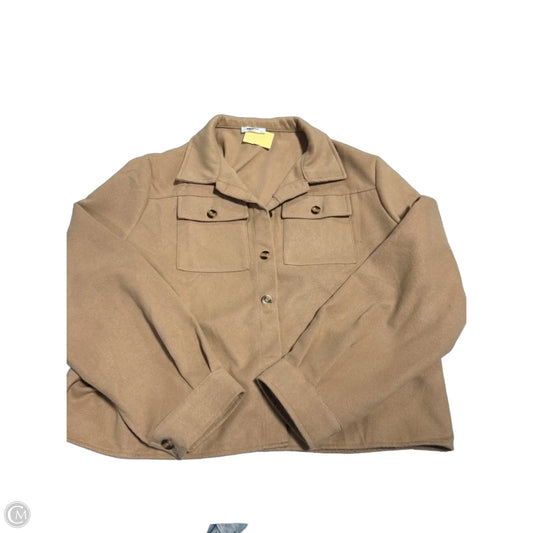 Jacket Fleece By Zeagoo In Brown, Size: Xl