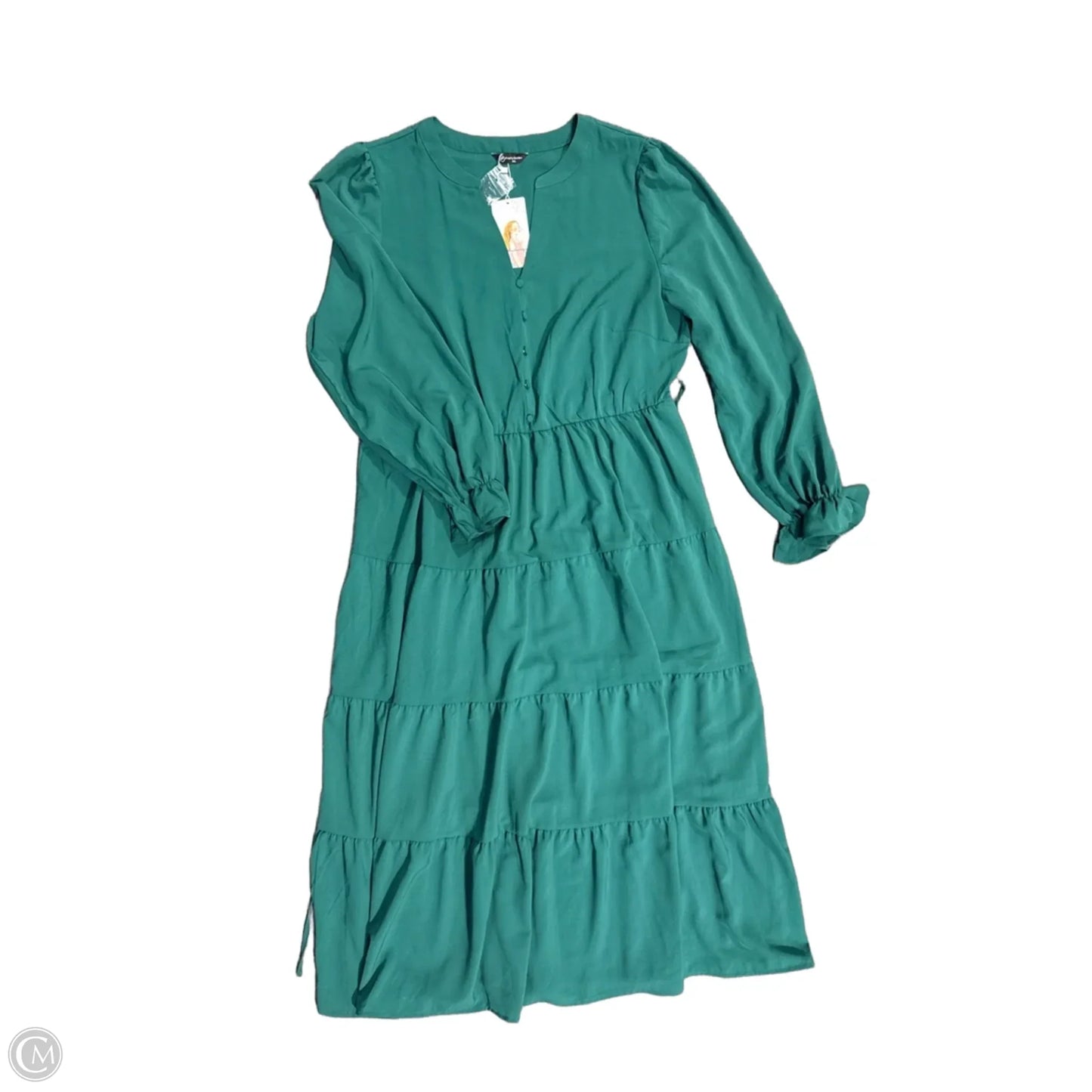 Dress Casual Maxi By Cmb In Green, Size: Xxl