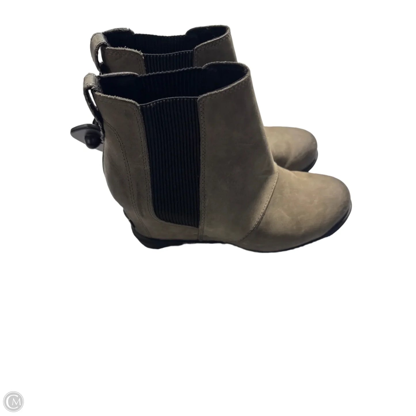 Boots Ankle Heels By Sorel In Grey, Size: 7.5