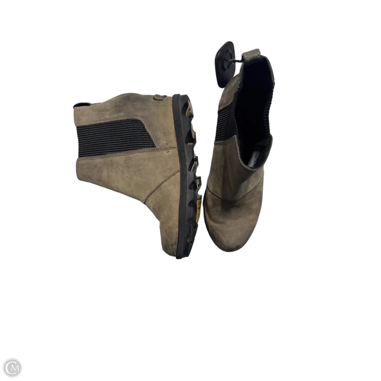Boots Ankle Heels By Sorel In Grey, Size: 7.5
