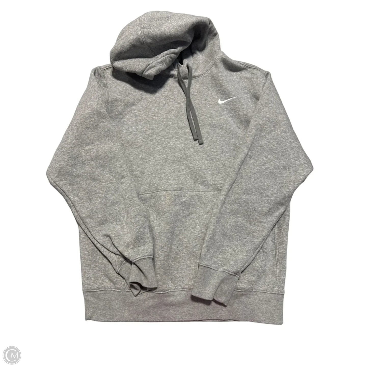 Sweatshirt Hoodie By Nike In Grey, Size: S