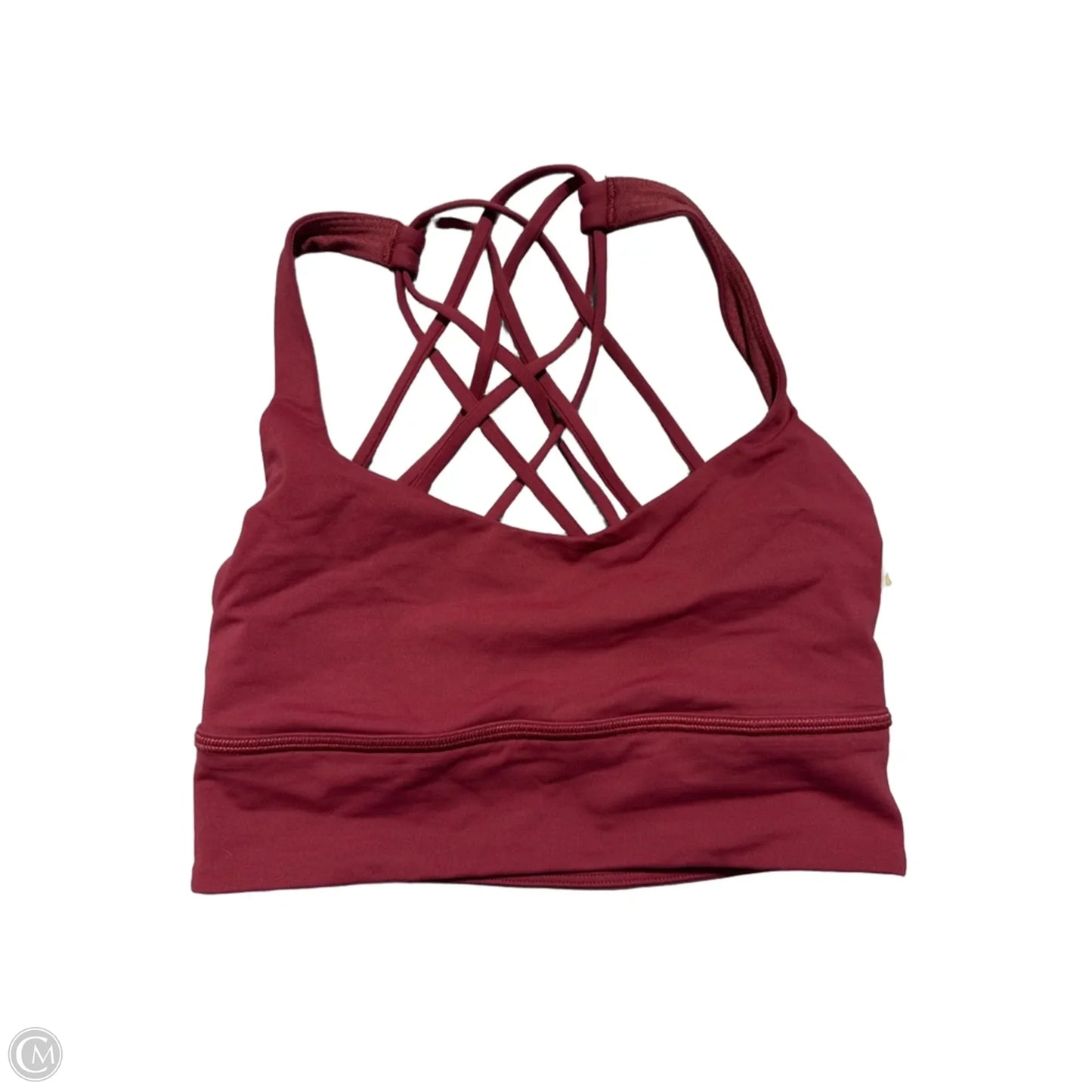 Athletic Bra By Lululemon In Red, Size: Xs