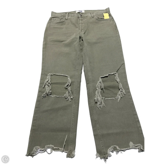 Jeans Straight By We The Free In Green Denim, Size: 6
