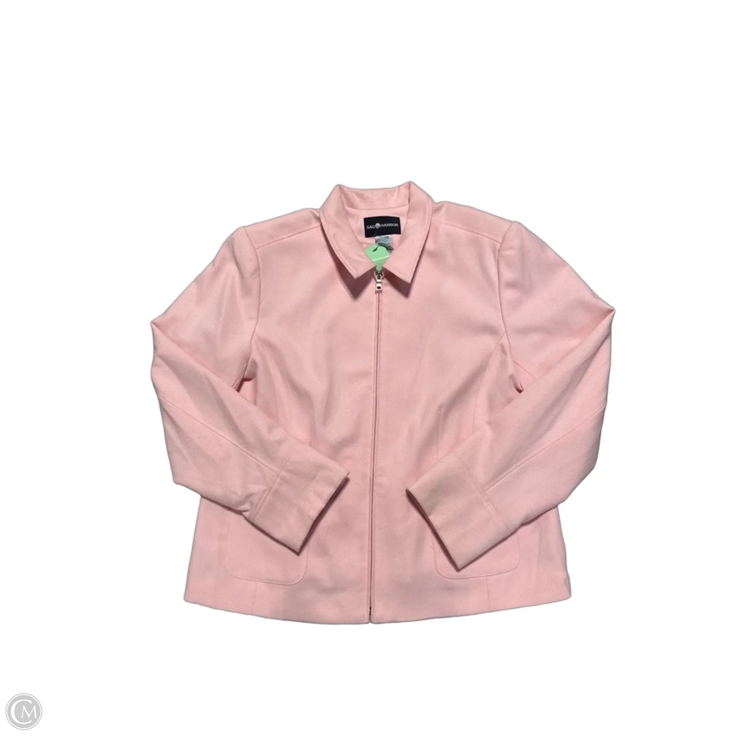 Blazer By Sag Harbor In Pink, Size: 1x