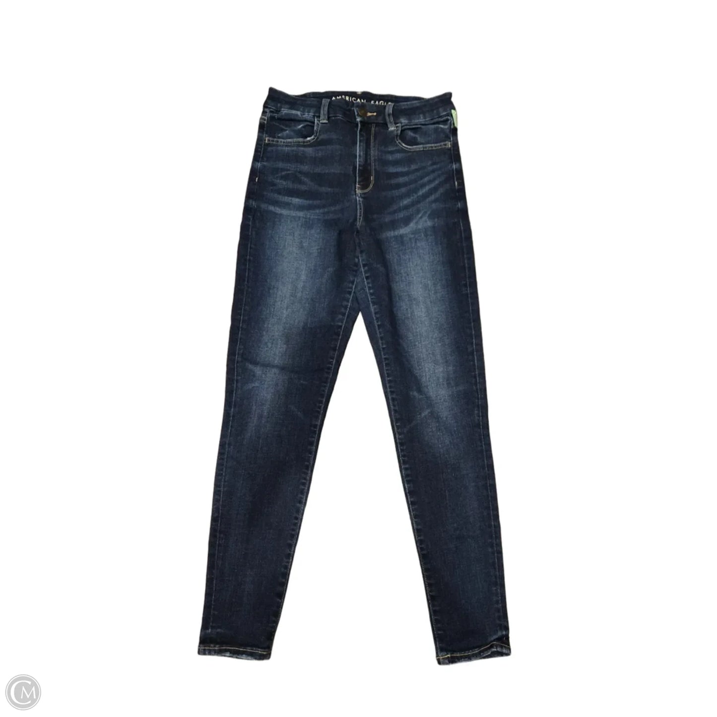 Jeans Skinny By American Eagle In Blue Denim, Size: 6