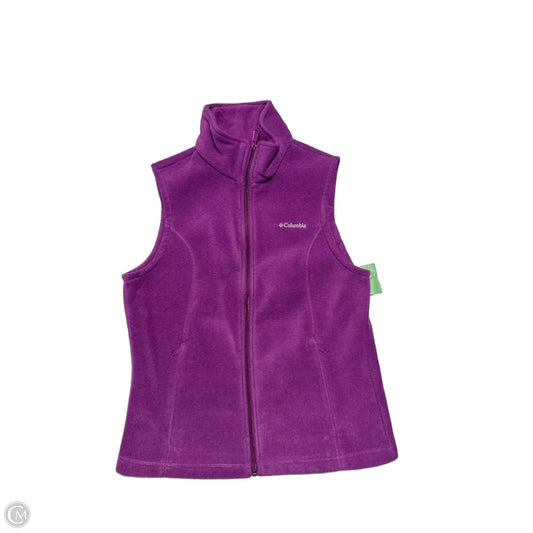 Vest Faux Fur & Sherpa By Columbia In Purple, Size: M